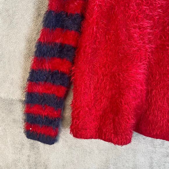 Hartstrings Star Fuzzy Sweater Girls 7/8 Preppy Winter Cozy Holiday - Picture 9 of 14